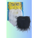 זקן קצר  שחור או לבן''