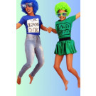 תחפושת מקורית-האיש הכחול והאיש הירוק