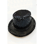 כובע צילינדר פייטים שחור''