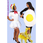 תחפושת לשלושה- ביצה אפרוח ותרנגול